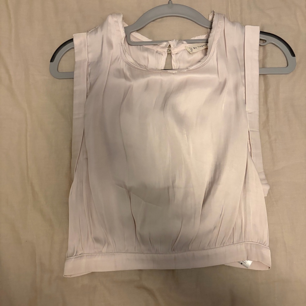 Elegant Cream Sleeveless Blouse